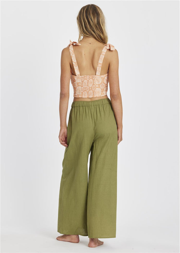 Sisstr Always Golden Cropped Woven Tank - Bascora