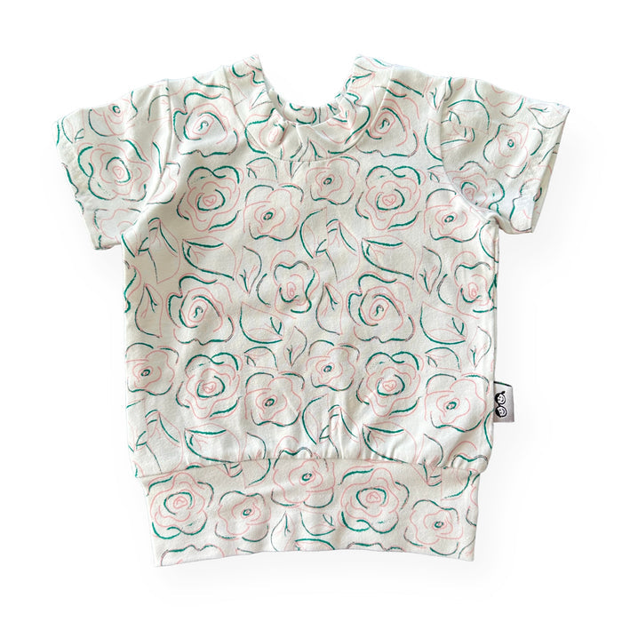 Sketched Roses Summer Lounge Top