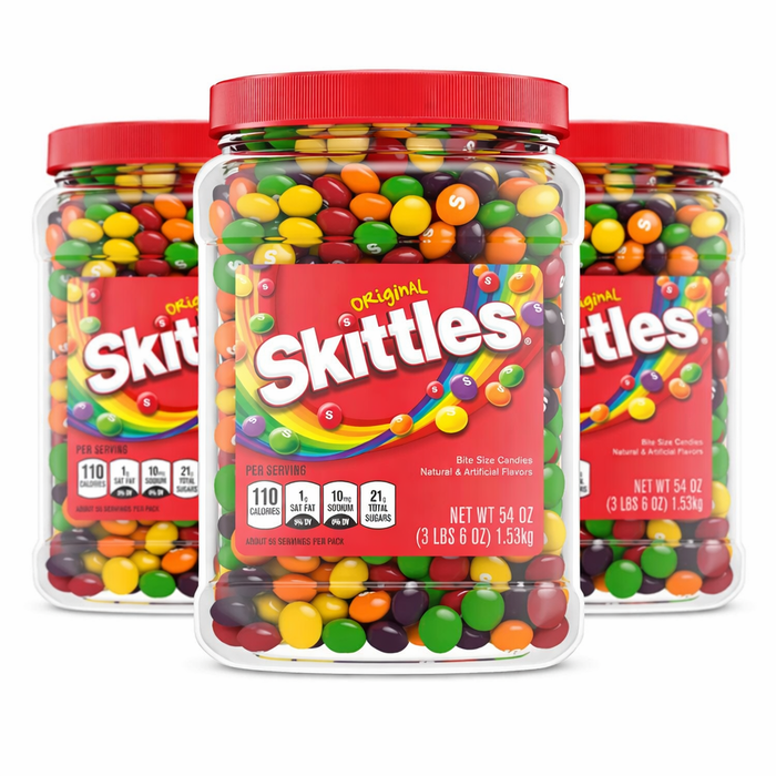 Skittles Original 54 oz Jar 3 Pack