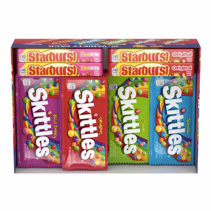 Skittles & Starburst Full Size 30 Ct