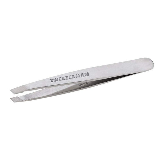 Slant Tweezer Classic | Tweezerman stainless steel precision tool for skincare and grooming, designed to provide accurate and comfortable hair removal.