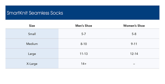 SmartKnit® Seamless Diabetic Socks 3-Pack, Mini-Crew