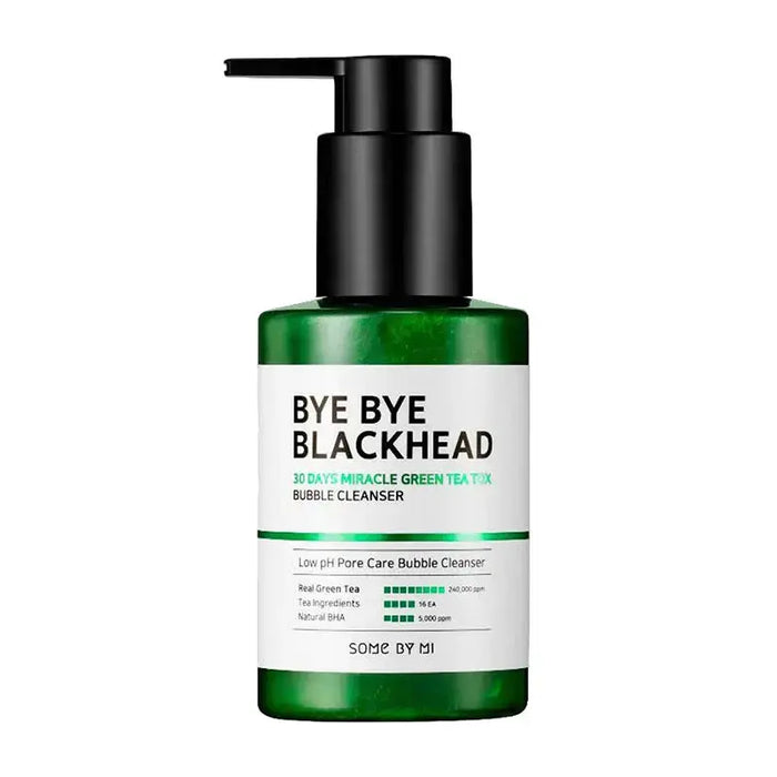 SOME BY MI Bye Bye Blackhead 30 Days Miracle Green Tea Tox Bubble Cleanser 120 g - DOKAN