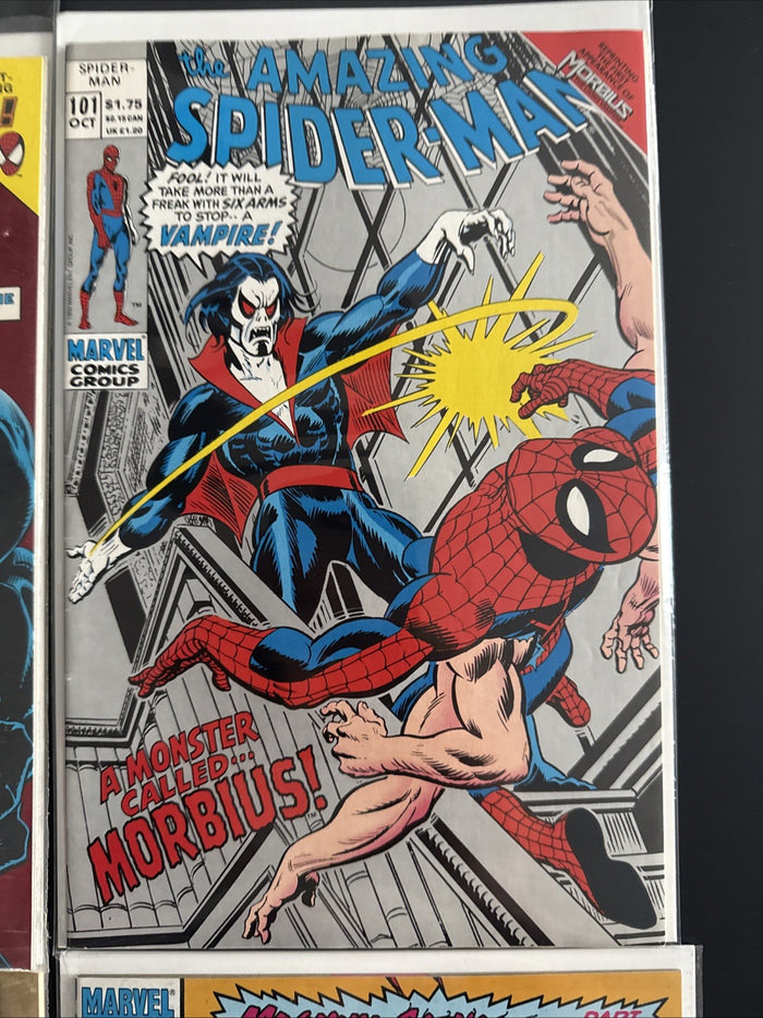 Spider-Man and Venom keys and popular covers. Mixed conditions