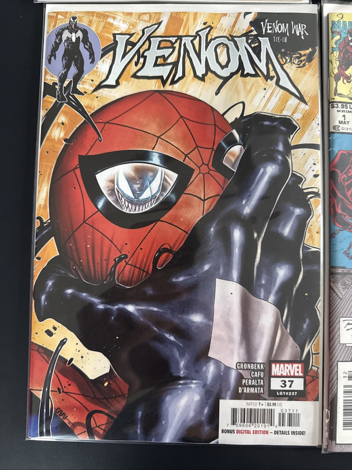 Spider-Man and Venom keys and popular covers. Mixed conditions