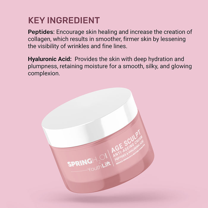 SPRING H2O Youth Lift Age Sculpt Anti-Ageing Cream Reduce Wrinkles (50 ml)