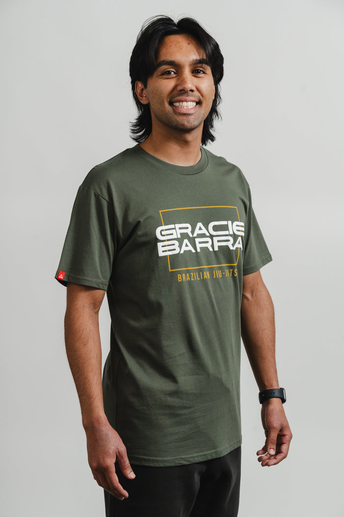 Stacked Mens Tee - Army