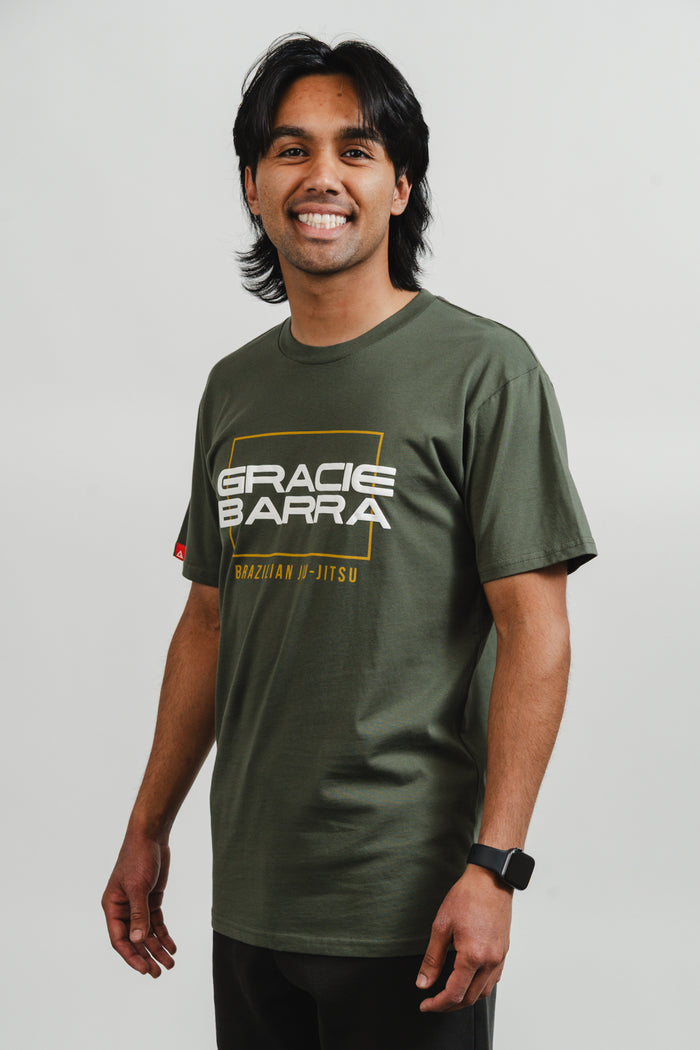 Stacked Mens Tee - Army
