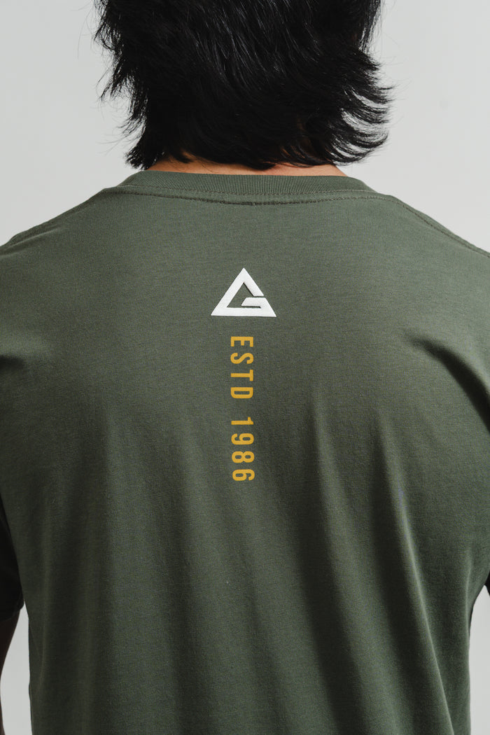 Stacked Mens Tee - Army