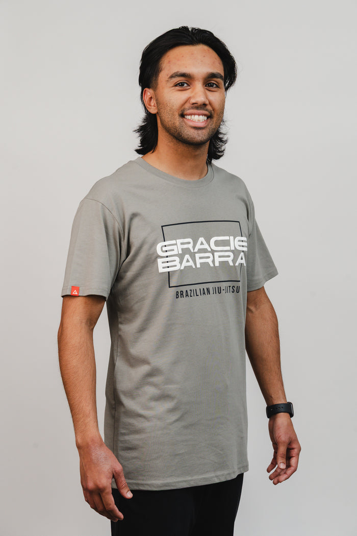 Stacked Mens Tee - Grey