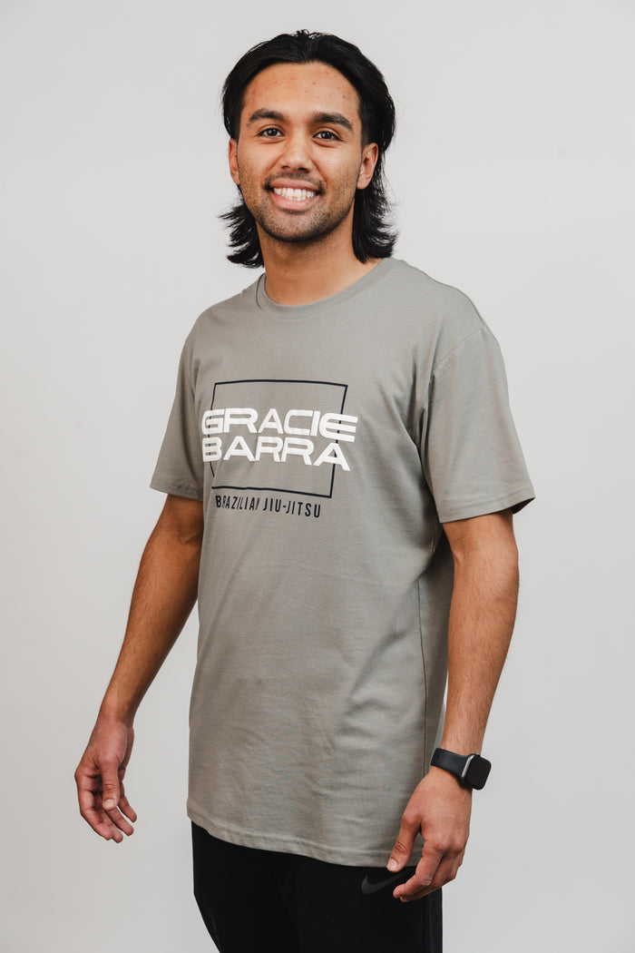 Stacked Mens Tee - Grey