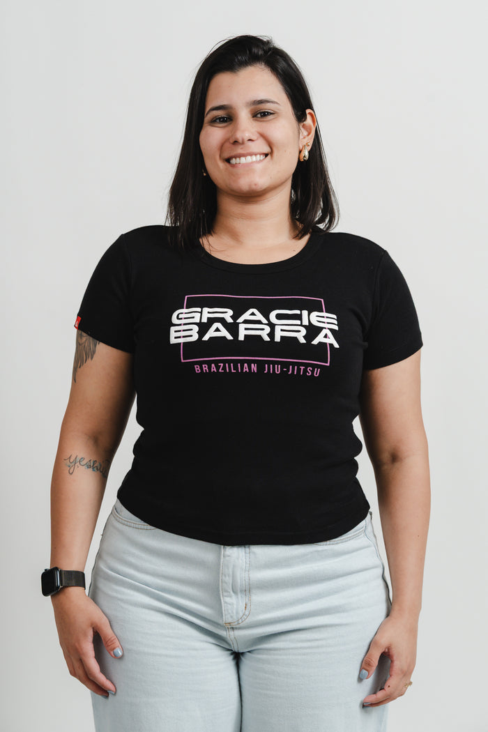 Stacked Womens Tee - Black