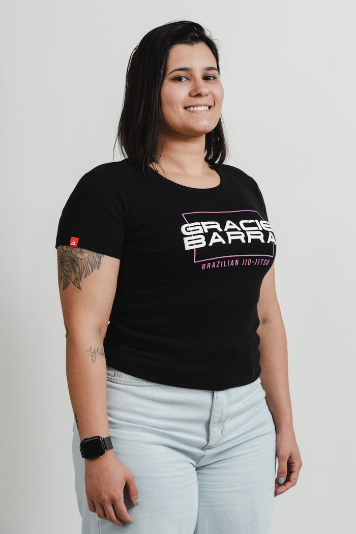 Stacked Womens Tee - Black