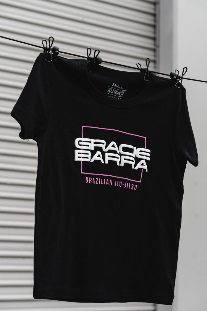 Stacked Womens Tee - Black