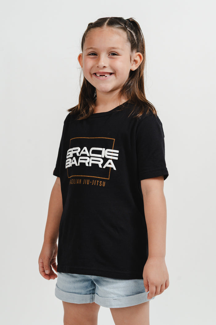 Stacked Youth Tee - Black
