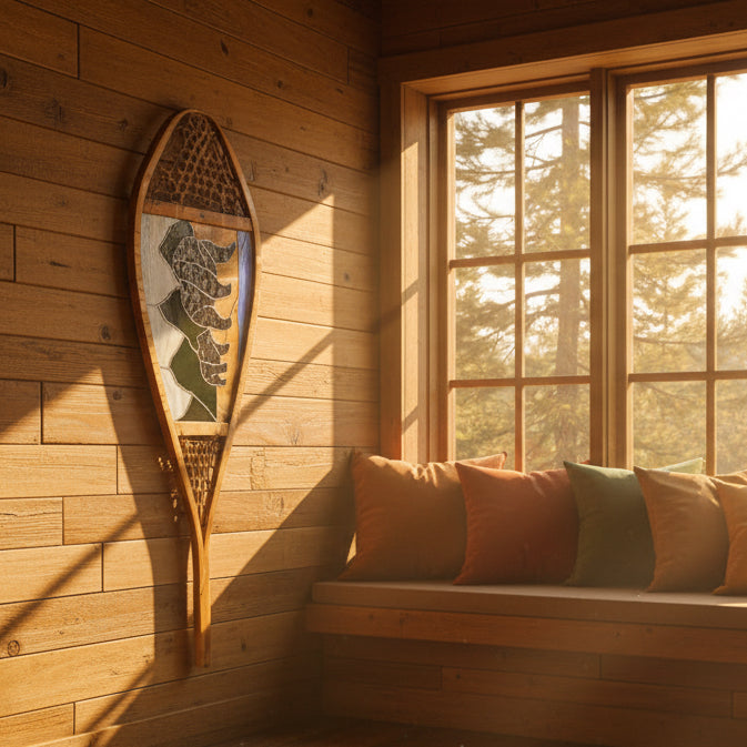 Stained Glass | Snowshoe Bears - Greenbriar Market + Refillery