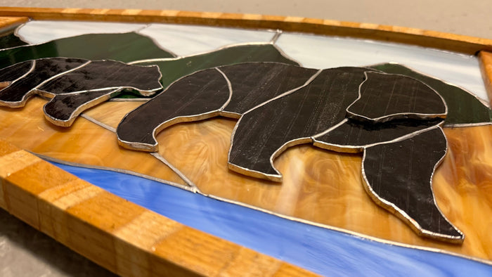 Stained Glass | Snowshoe Bears - Greenbriar Market + Refillery