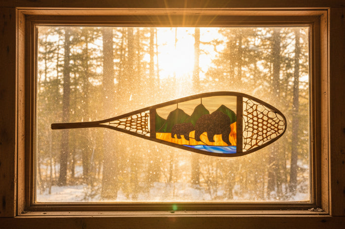 Stained Glass | Snowshoe Bears - Greenbriar Market + Refillery
