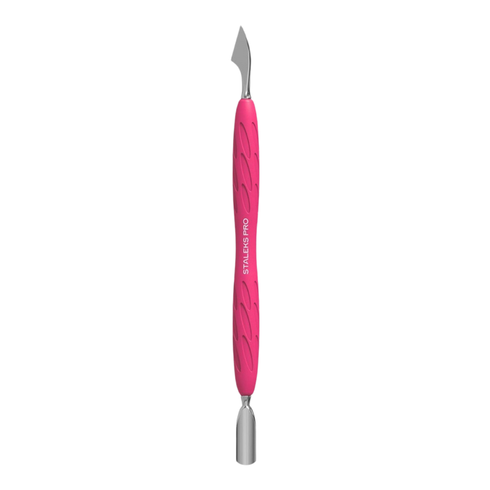 Staleks Manicure pusher Gummy with silicone handle UNIQ 10 TYPE 3 (rounded narrow pusher and cleaner)
