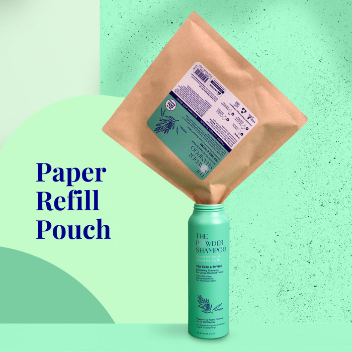 Starter Kit (140x Washes) - Exfoliating Shampoo For Loose Dandruff Flakes Tea Tree & Salicylic Acid