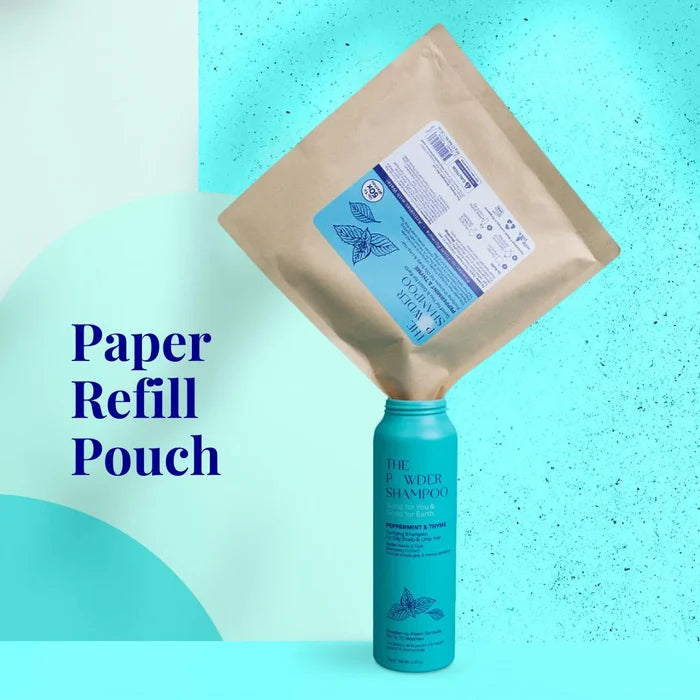 Starter Kit (140x Washes) - Purifying Shampoo For Oily Scalp & Limp Hair Peppermint & Papaya Enzyme