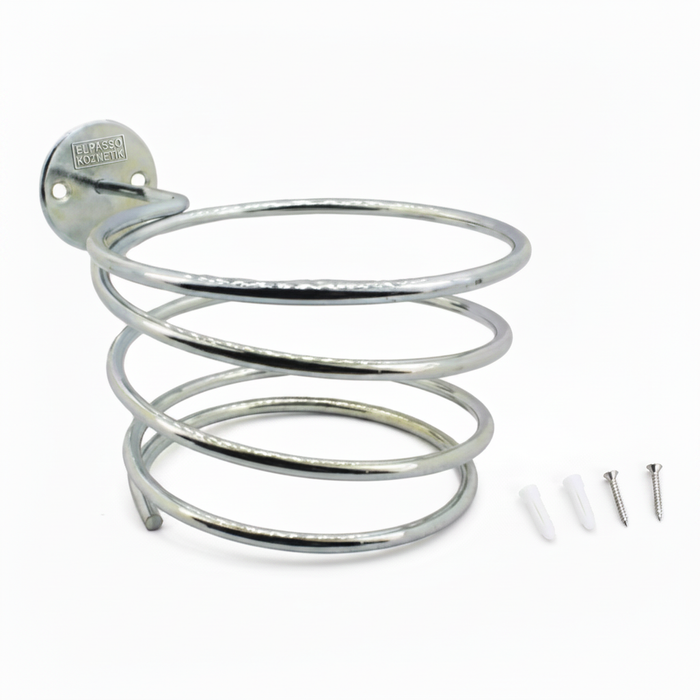 Stax krom spiral fön askısı vida ve dübel ile
