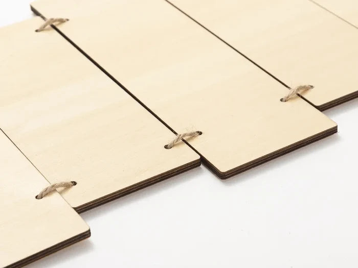 Sublimation Blanks 6 Pieces Plywood Hanging Wall Signs (Rectangle)