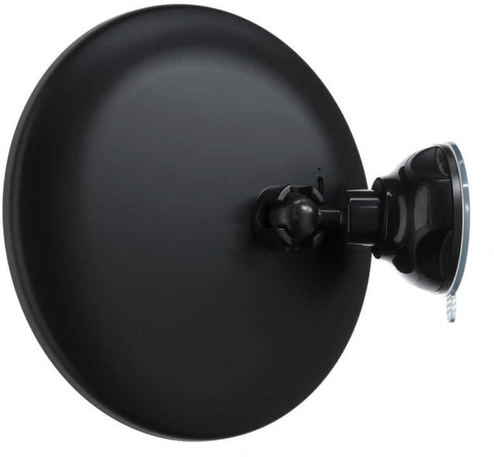 Suction-Cup LED Makeup Mirror in Black or Chrome - Beslagsboden