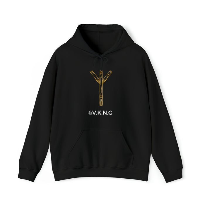 Printify Hoodie Algiz Rune V.K.N.G™ Hoodie
