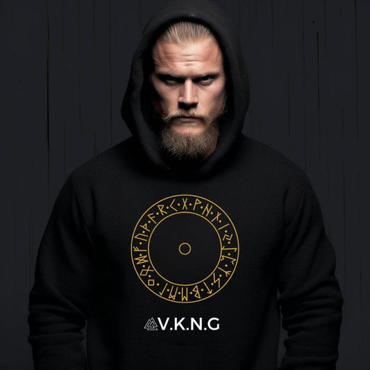 Printify Hoodie Runic Shield  V.K.N.G™ Hoodie