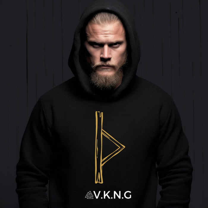 Printify Hoodie Thurisaz Rune V.K.N.G™ Hoodie