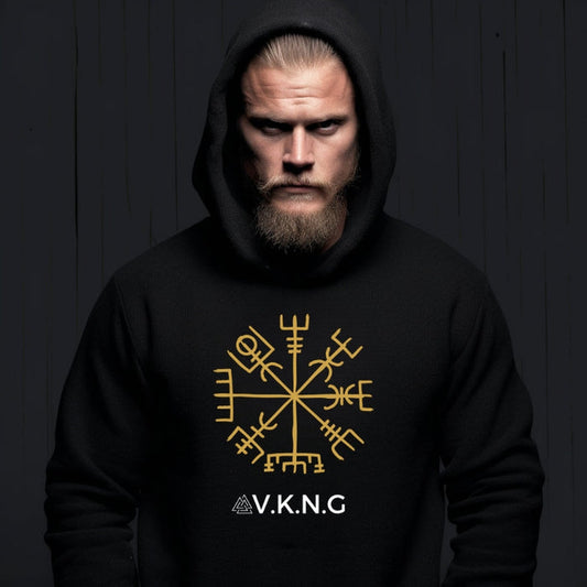 Printify Hoodie Vegvisir V.K.N.G™ Hoodie