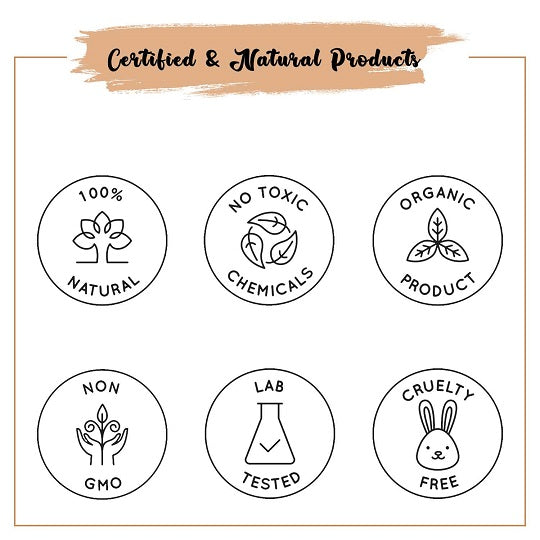 Certified & Natural Sweet Almond Oil  + Castor Oil Combo