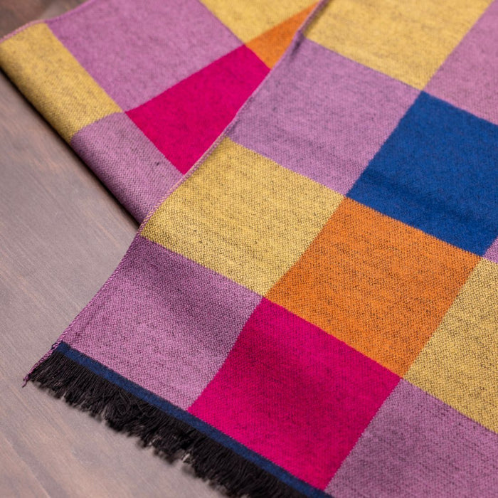 Bamboo Scarf – Bright Check - Bascora