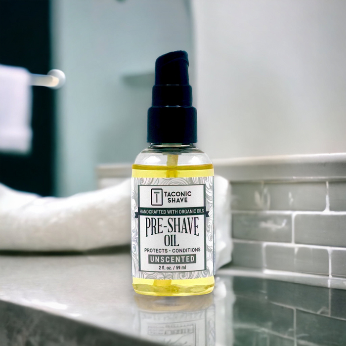 Taconic Shave Unscented Organic Pre-Shave Oil 2 oz