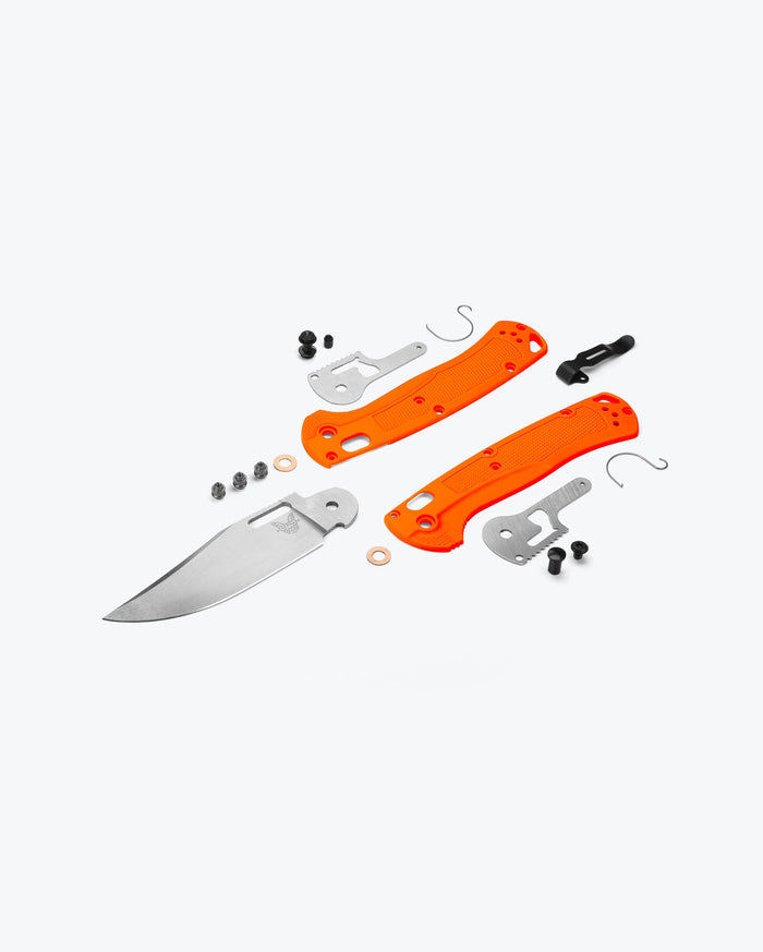 Benchmade Taggedout® Orange Grivory® - Exploded Parts Assembly View | Benchmade Knife Co.