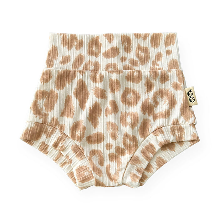 Taupe Cream Leopard Summer Lounge Set