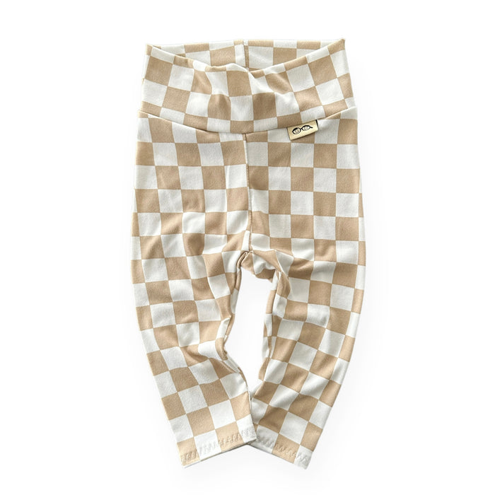 Taupe Retro Checkered Lounge Set