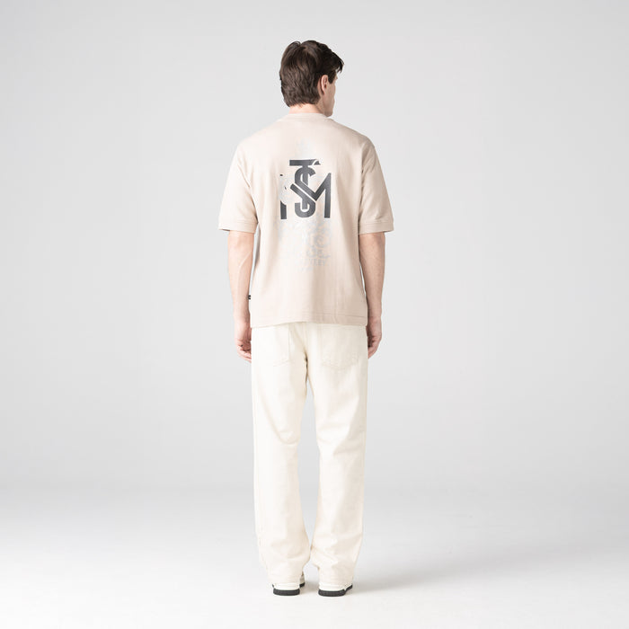 TEMPLUM T-SHIRT OVERSIZED MEN SIMPLY TAUPE