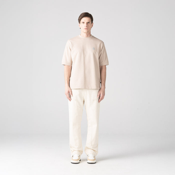 TEMPLUM T-SHIRT OVERSIZED MEN SIMPLY TAUPE
