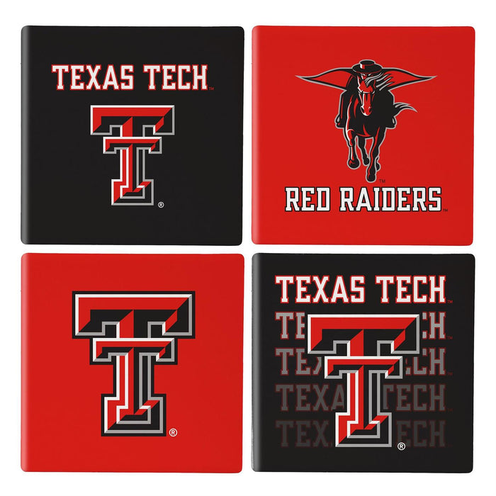 Texas Tech University Ceramic Coasters Set