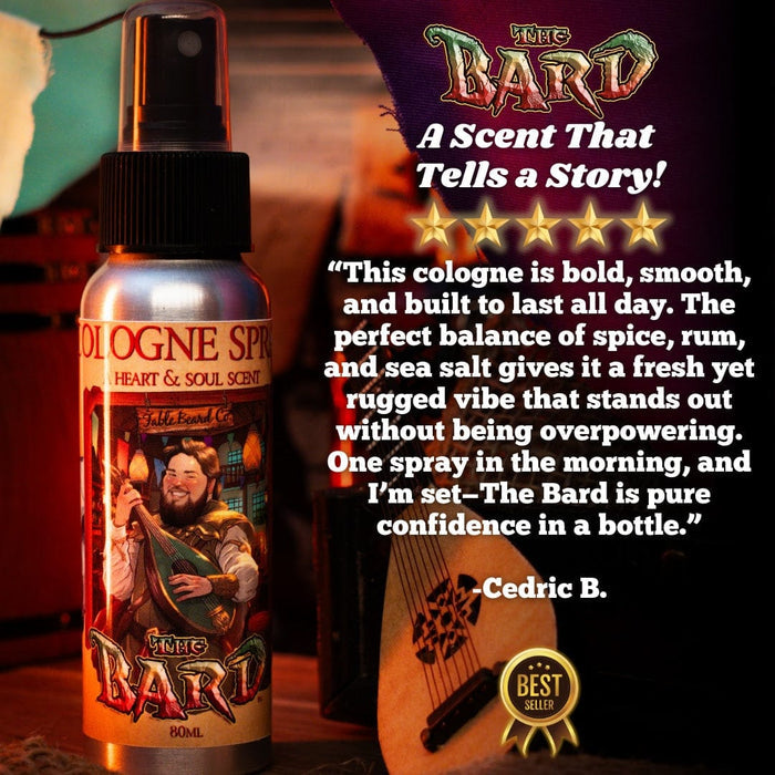 The Bard - Cologne - Inviting All Spice, Aged Dark Rum, and Black Sea Salt