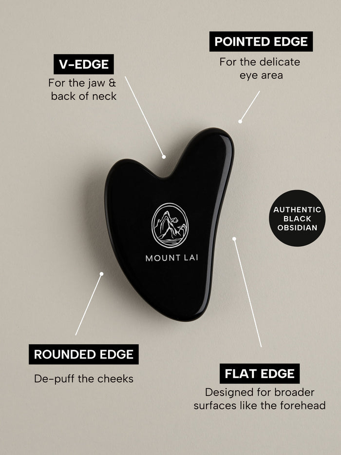 The Black Obsidian Gua Sha Facial Lifting Tool