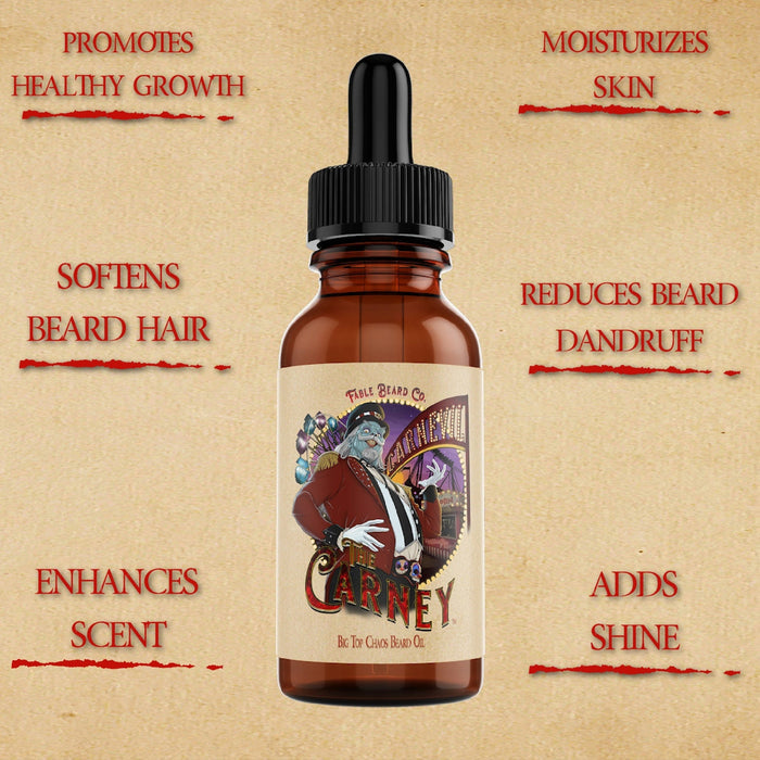 The Carney - Beard Oil - Warm Kettle Corn, Salted Caramel, Sweet Pipe Tobacco