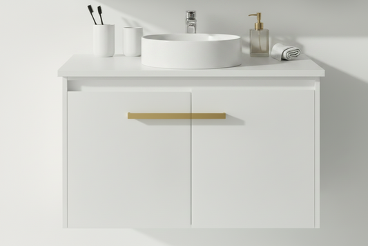 The European Bathroom Vanity 100% WaterProof With Marble Stone Top