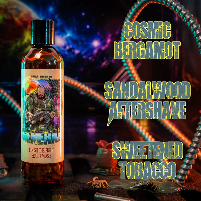 The General - Beard Wash - Sweetened Tobacco, Sandalwood Aftershave, Cosmic Bergamot