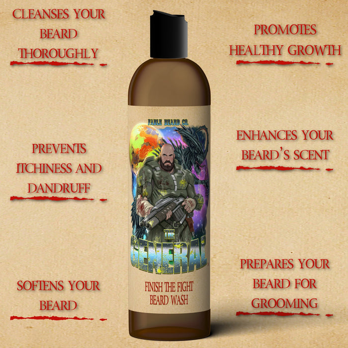 The General - Beard Wash - Sweetened Tobacco, Sandalwood Aftershave, Cosmic Bergamot