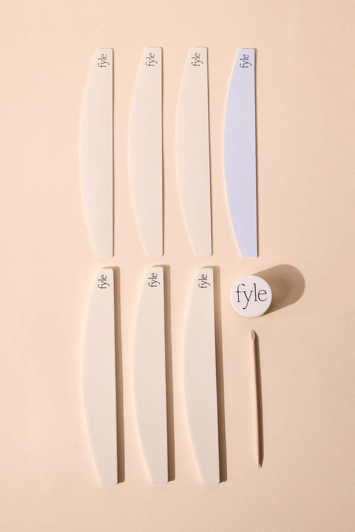 Fyle – Nail, Cuticle & Handcare. Carefully engineered for safe, clean manicures. Nail & Cuticle Care Kit The Kit – Nail and Cuticle Care Manicure Kit