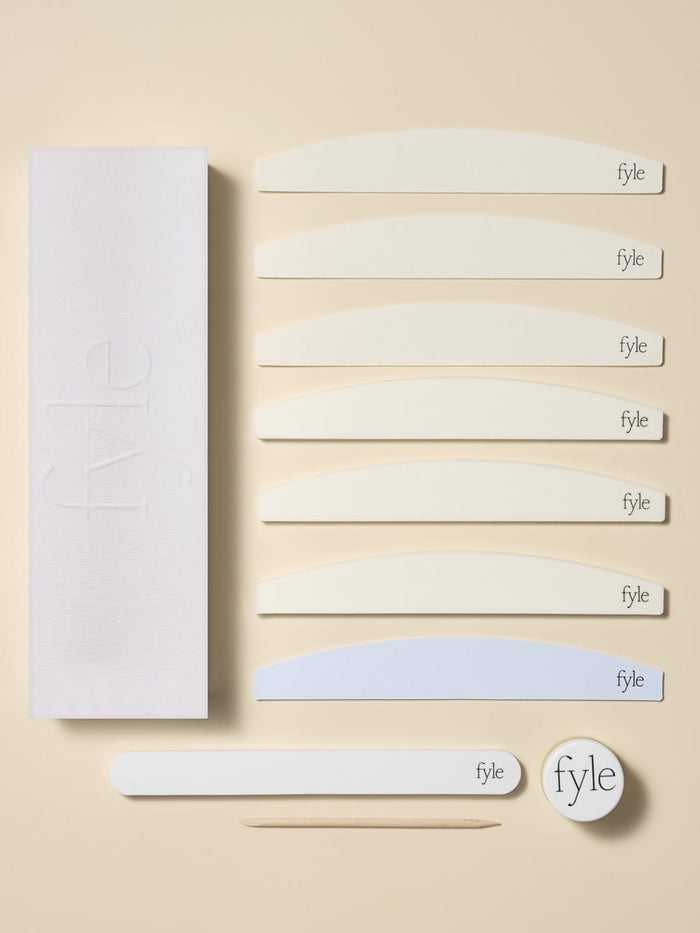 Fyle – Nail, Cuticle & Handcare. Carefully engineered for safe, clean manicures. Nail & Cuticle Care Kit The Complete Kit The Kit – Nail and Cuticle Care Manicure Kit