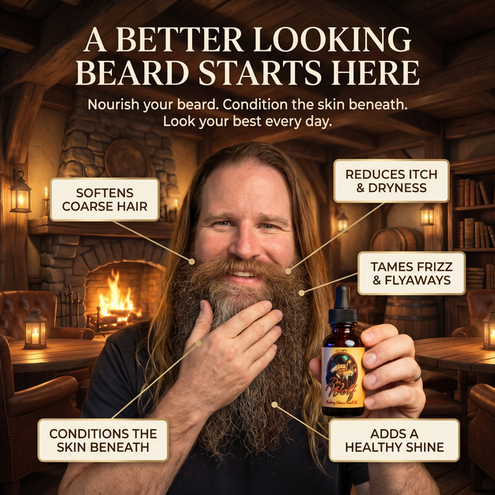 The Troll - Beard Oil - Sandalwood Pipe, Refreshing Stream, Bright Spring Air